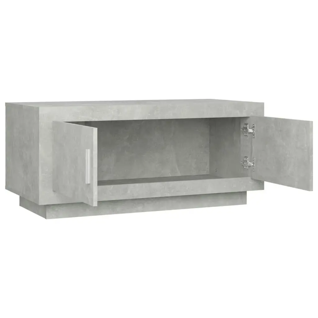 Coffee Table Concrete Grey 102x50x45 cm Engineered Wood 811812