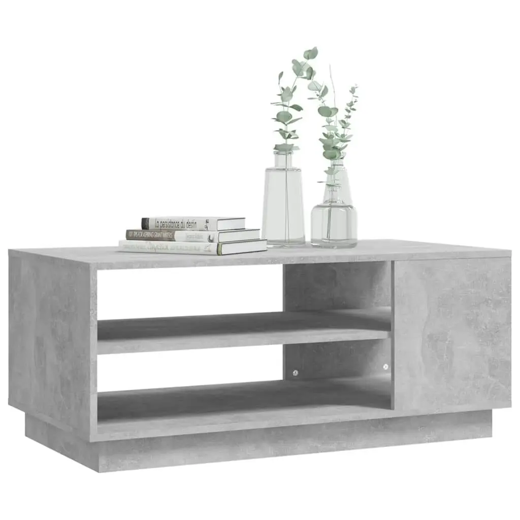 Coffee Table Concrete Grey 102x55x43 cm Engineered Wood 810284