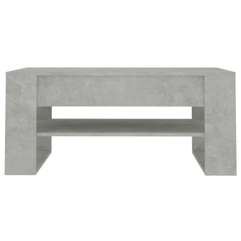 Coffee Table Concrete Grey 102x55x45 cm Engineered Wood 810903