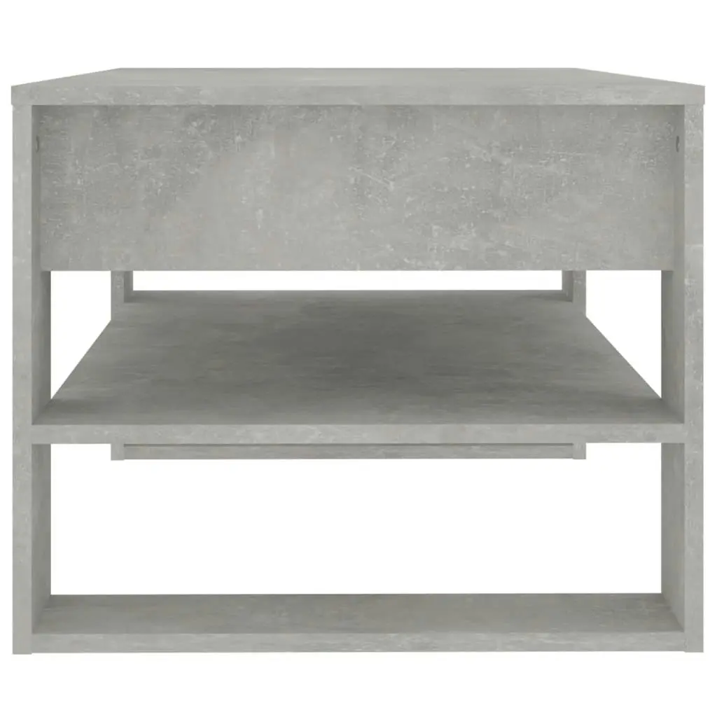 Coffee Table Concrete Grey 102x55x45 cm Engineered Wood 810903