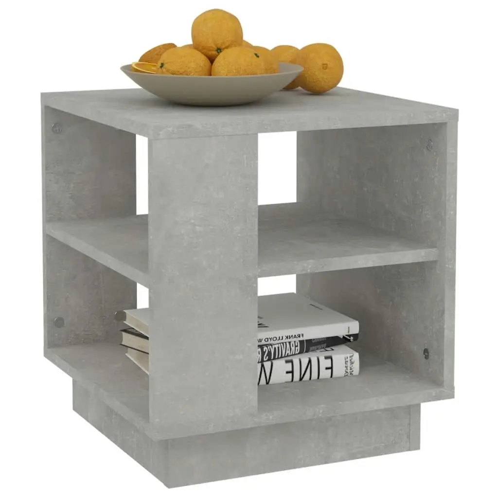 Coffee Table Concrete Grey 40x40x43 cm Engineered Wood 810302