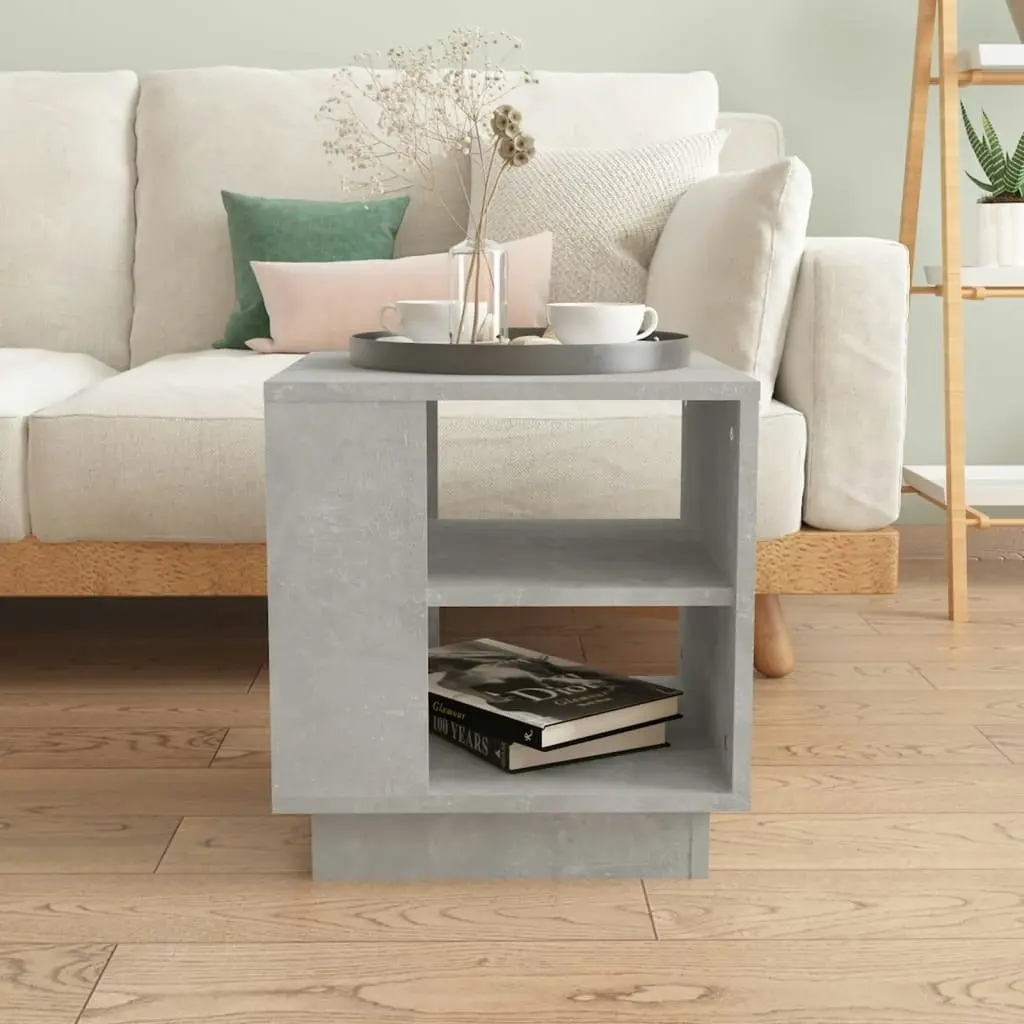 Coffee Table Concrete Grey 40x40x43 cm Engineered Wood 810302