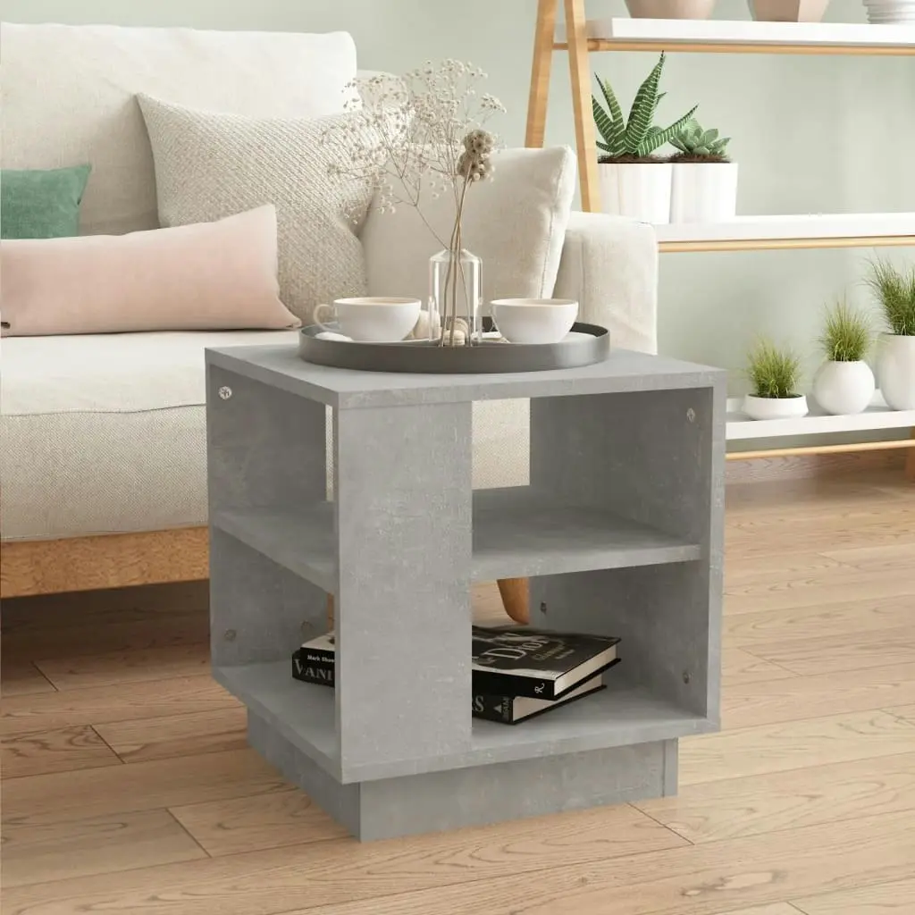 Coffee Table Concrete Grey 40x40x43 cm Engineered Wood 810302