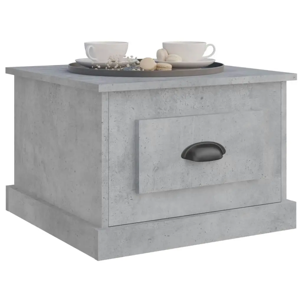 Coffee Table Concrete Grey 50x50x35 cm Engineered Wood 816252