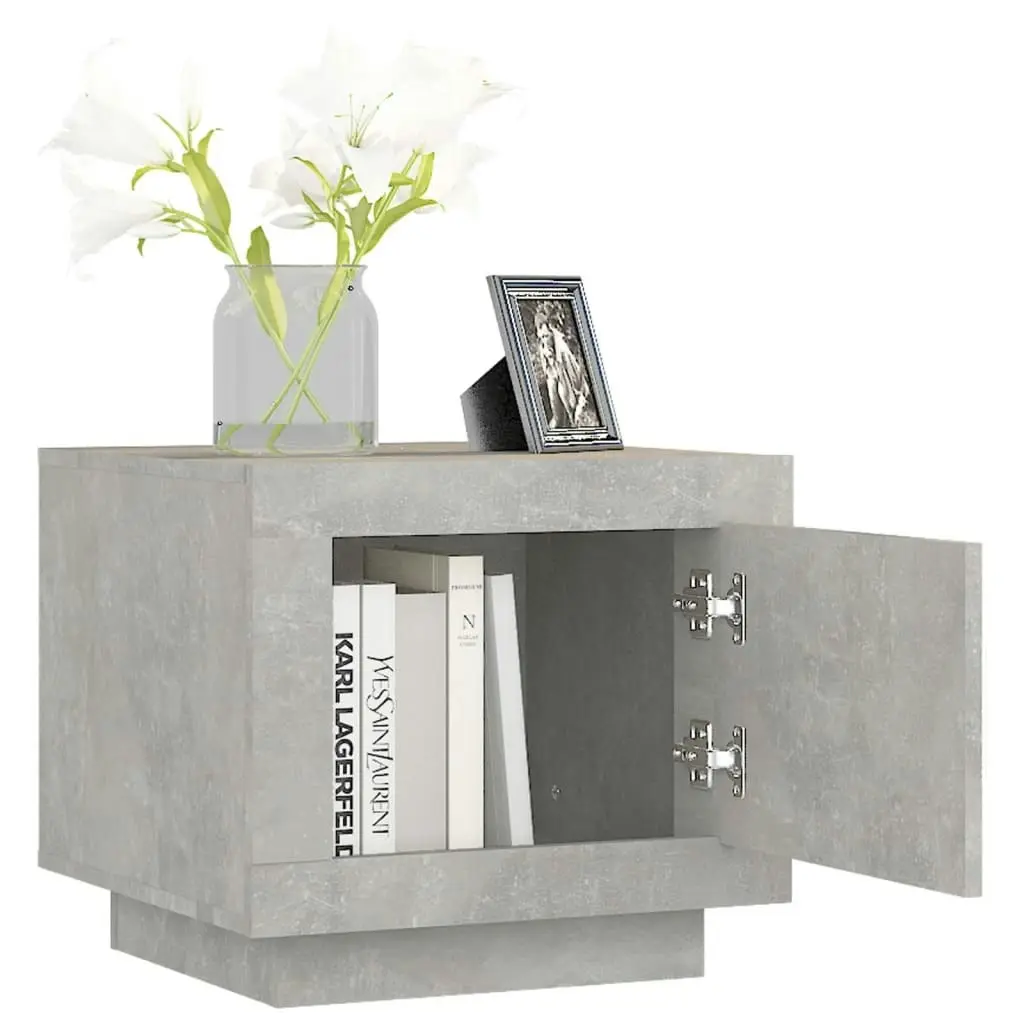 Coffee Table Concrete Grey 51x50x45 cm Engineered Wood 811803