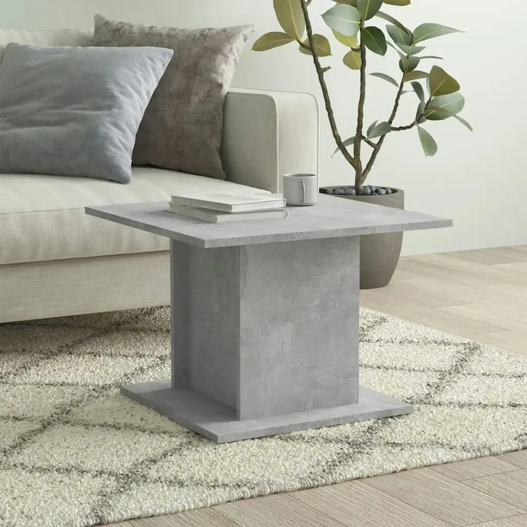 Coffee Table Concrete Grey 55.5x55.5x40 cm Engineered Wood 810320