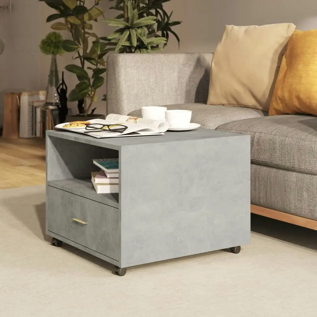 Coffee Table Concrete Grey 55x55x40 cm Engineered Wood 810930