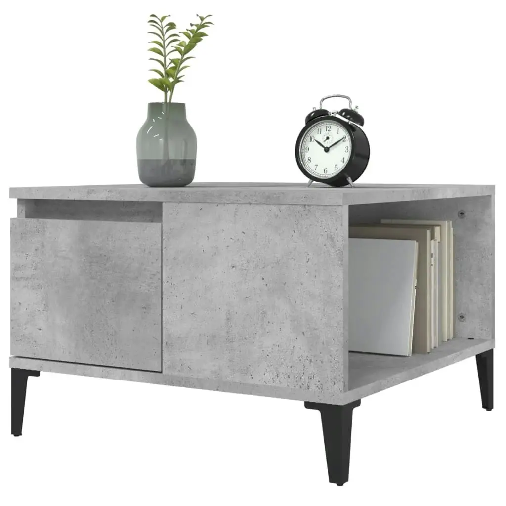 Coffee Table Concrete Grey 55x55x36.5 cm Engineered Wood 821088