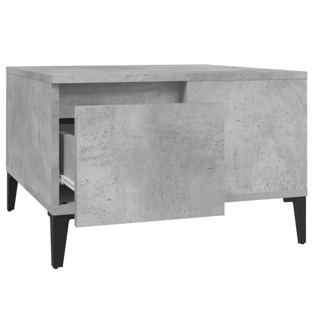 Coffee Table Concrete Grey 55x55x36.5 cm Engineered Wood 821088