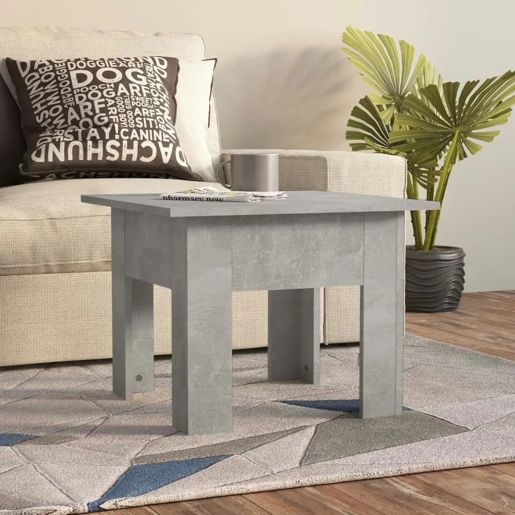 Coffee Table Concrete Grey 55x55x42 cm Engineered Wood 810239