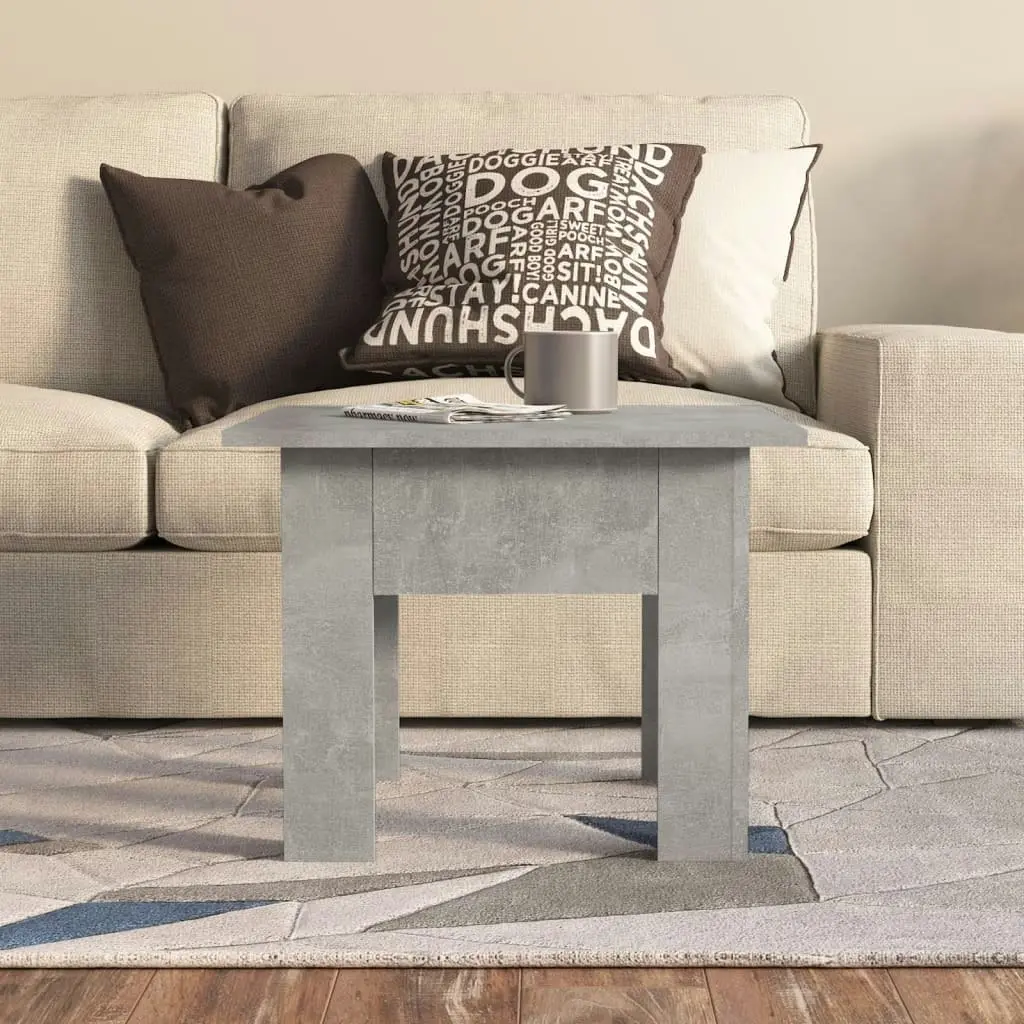 Coffee Table Concrete Grey 55x55x42 cm Engineered Wood 810239