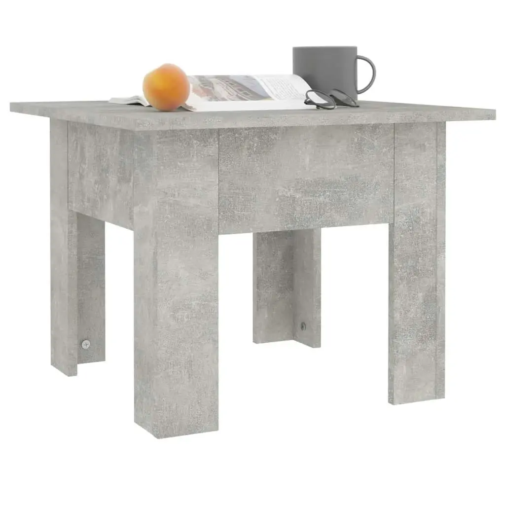 Coffee Table Concrete Grey 55x55x42 cm Engineered Wood 810239