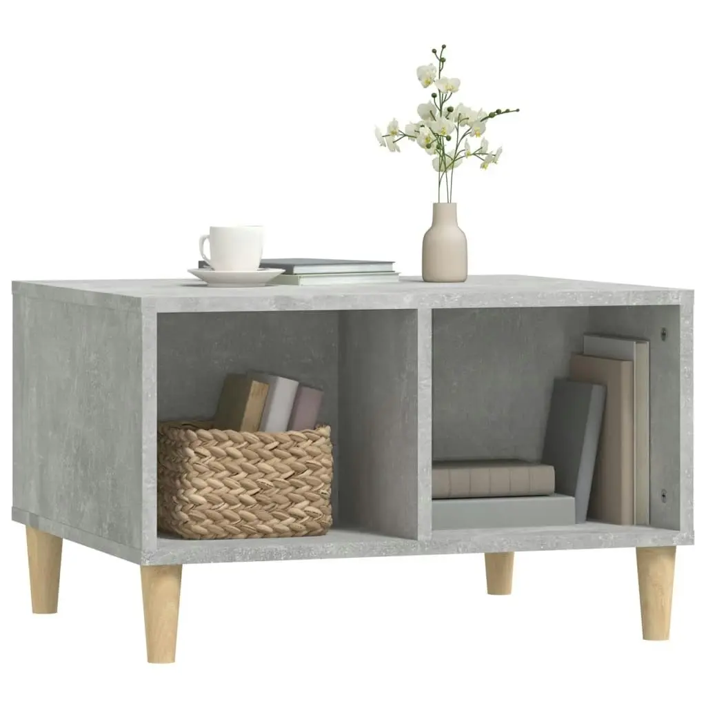 Coffee Table Concrete Grey 60x50x36.5 cm Engineered Wood 821032