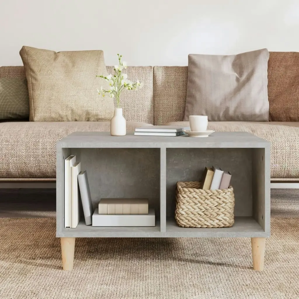 Coffee Table Concrete Grey 60x50x36.5 cm Engineered Wood 821032