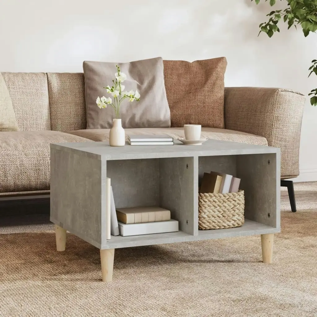 Coffee Table Concrete Grey 60x50x36.5 cm Engineered Wood 821032