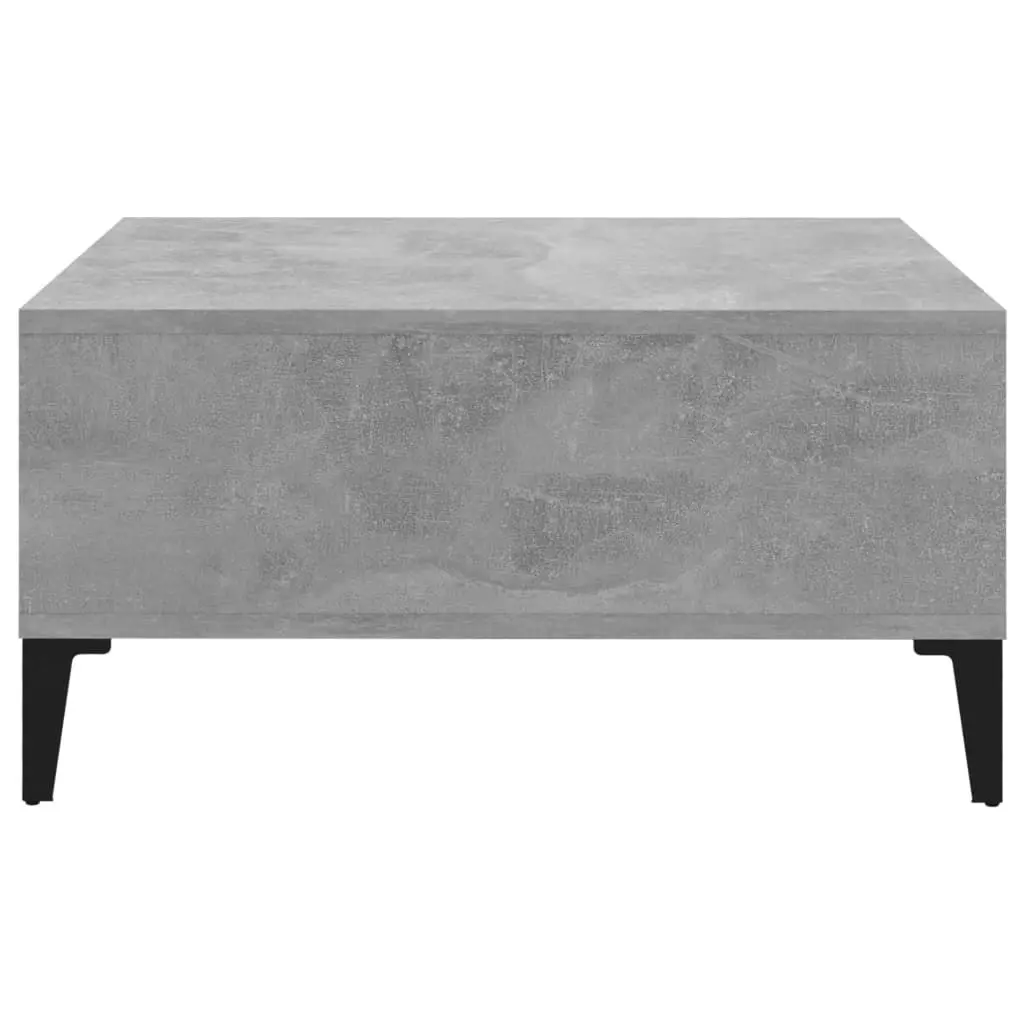 Coffee Table Concrete Grey 60x60x30 cm Engineered Wood 805990