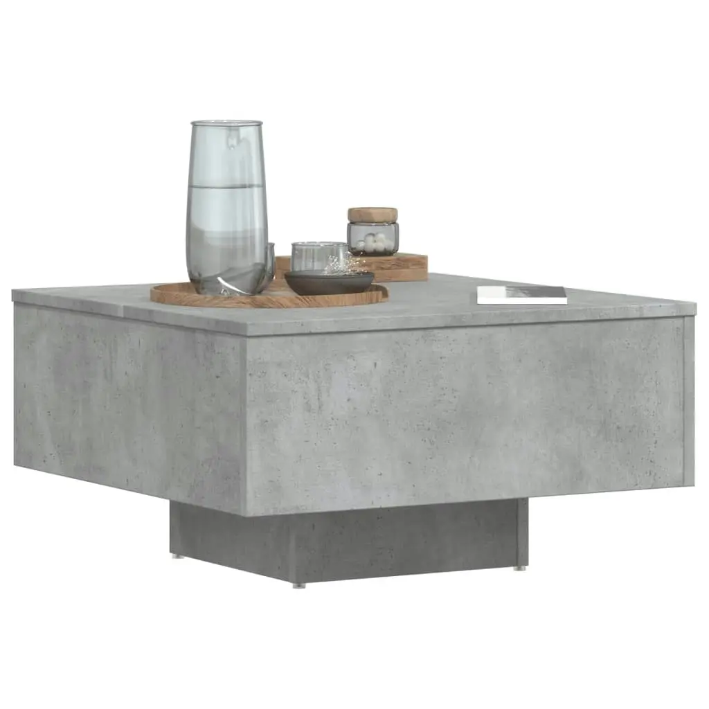 Coffee Table Concrete Grey 60x60x31.5 cm Engineered Wood 806889