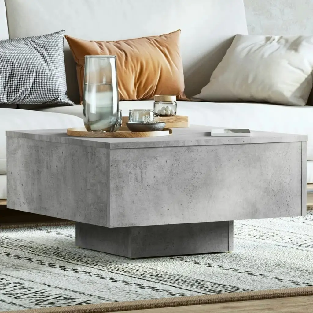 Coffee Table Concrete Grey 60x60x31.5 cm Engineered Wood 806889