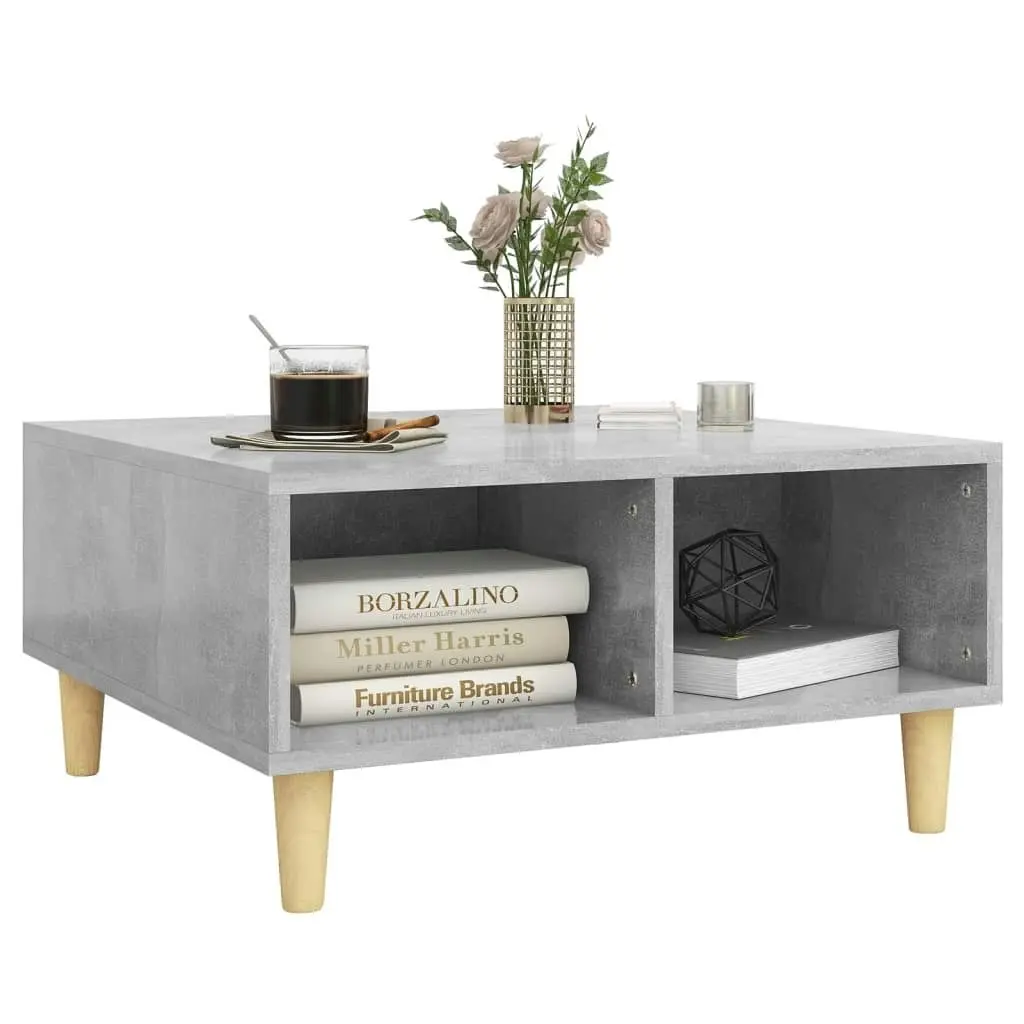 Coffee Table Concrete Grey 60x60x30 cm Engineered Wood 805981