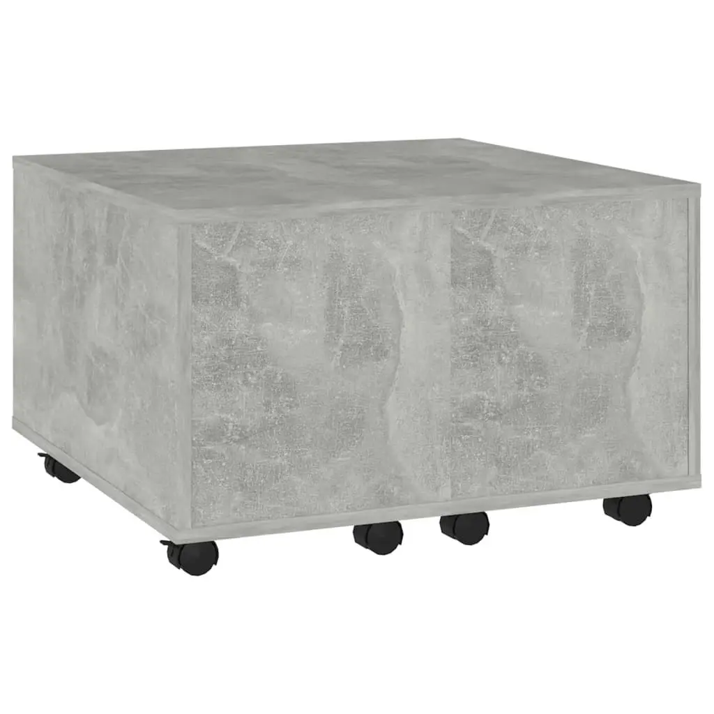 Coffee Table Concrete Grey 60x60x38 cm Engineered Wood 806862