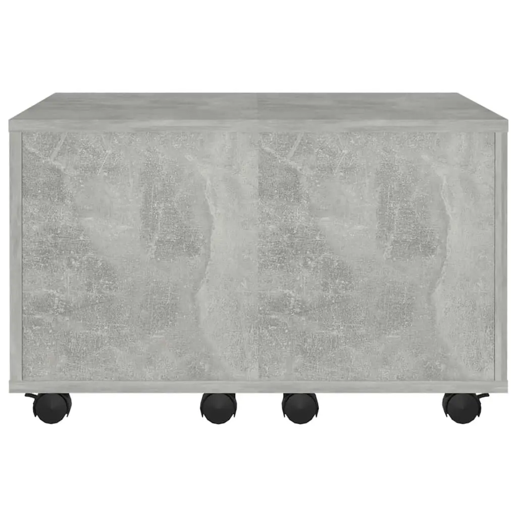 Coffee Table Concrete Grey 60x60x38 cm Engineered Wood 806862