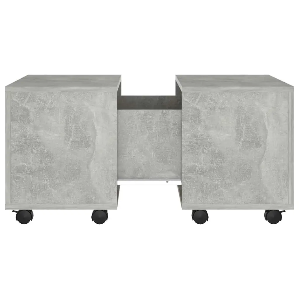 Coffee Table Concrete Grey 60x60x38 cm Engineered Wood 806862