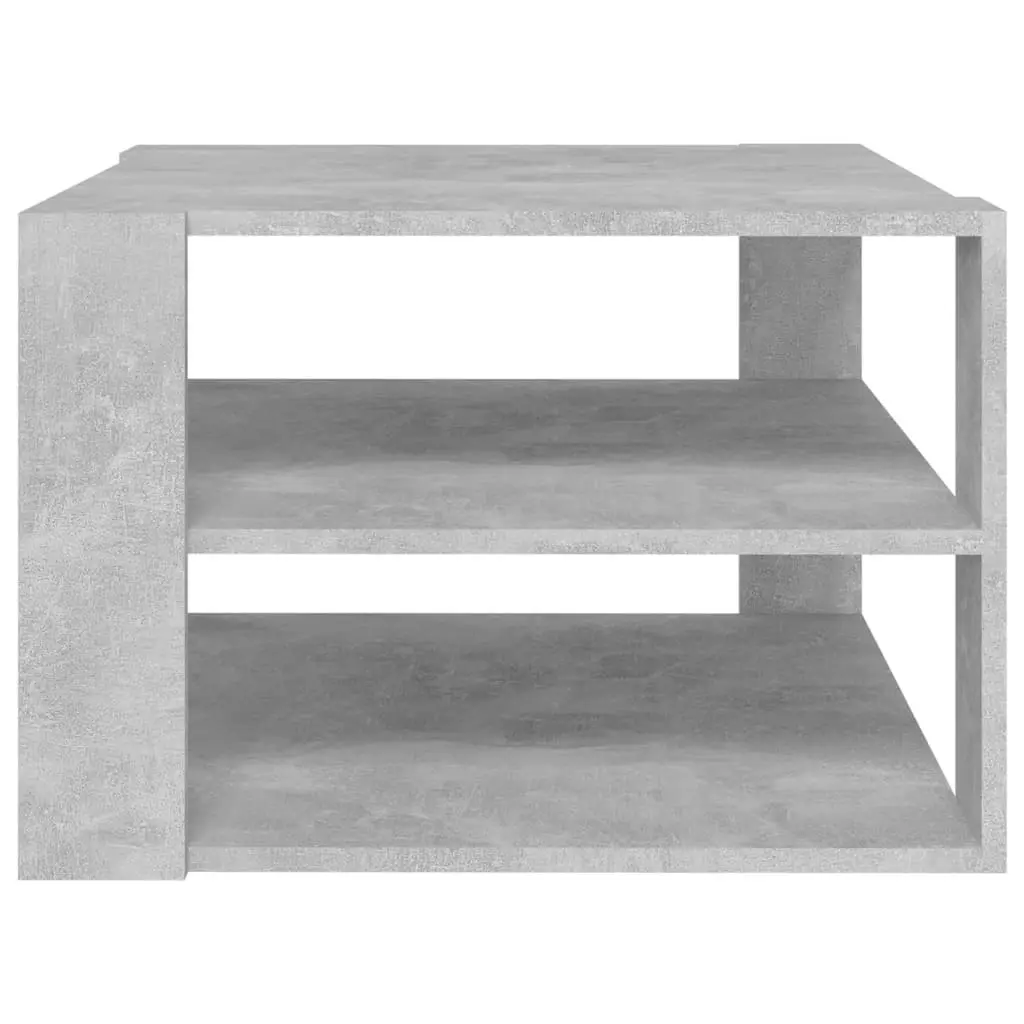 Coffee Table Concrete Grey 60x60x40 cm Engineered Wood 806323