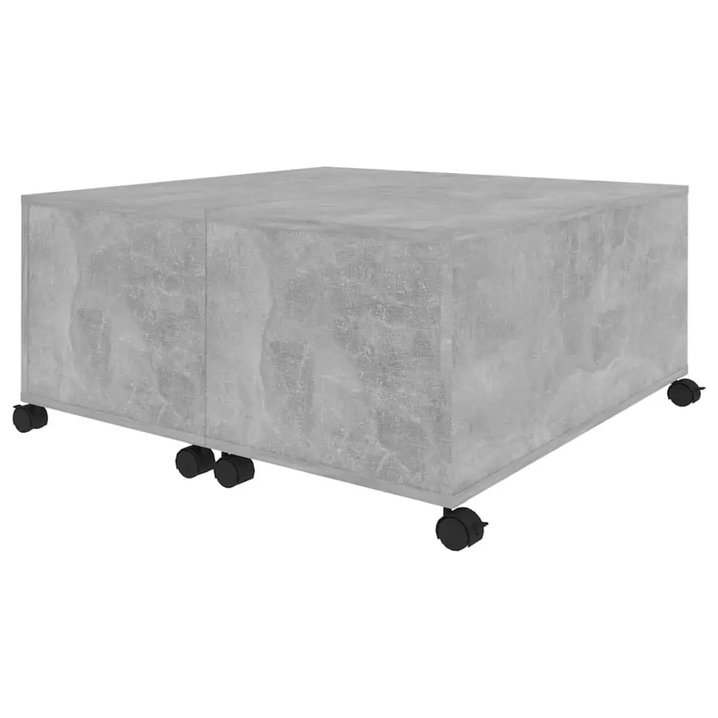 Coffee Table Concrete Grey 75x75x38 cm Engineered Wood 806871