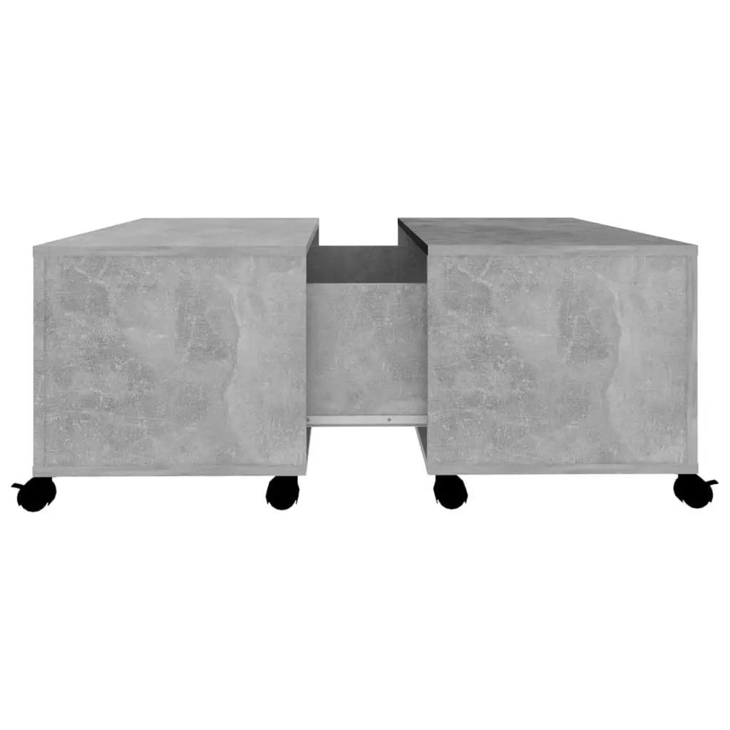 Coffee Table Concrete Grey 75x75x38 cm Engineered Wood 806871