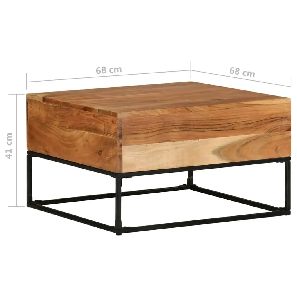 Coffee Table 68x68x41 cm Solid Acacia Wood 320818