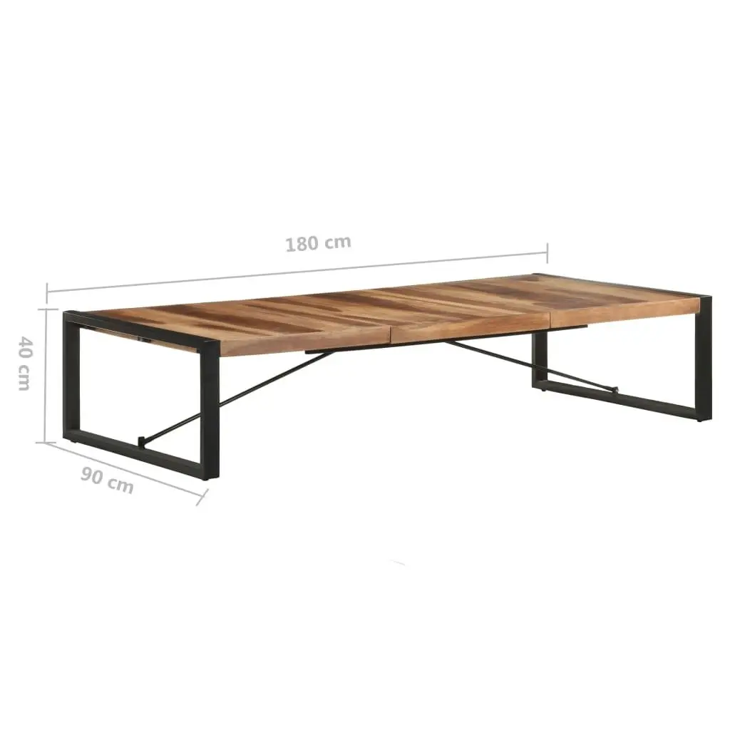 Coffee Table 180x90x40 cm Solid Wood with Sheesham Finish 321590