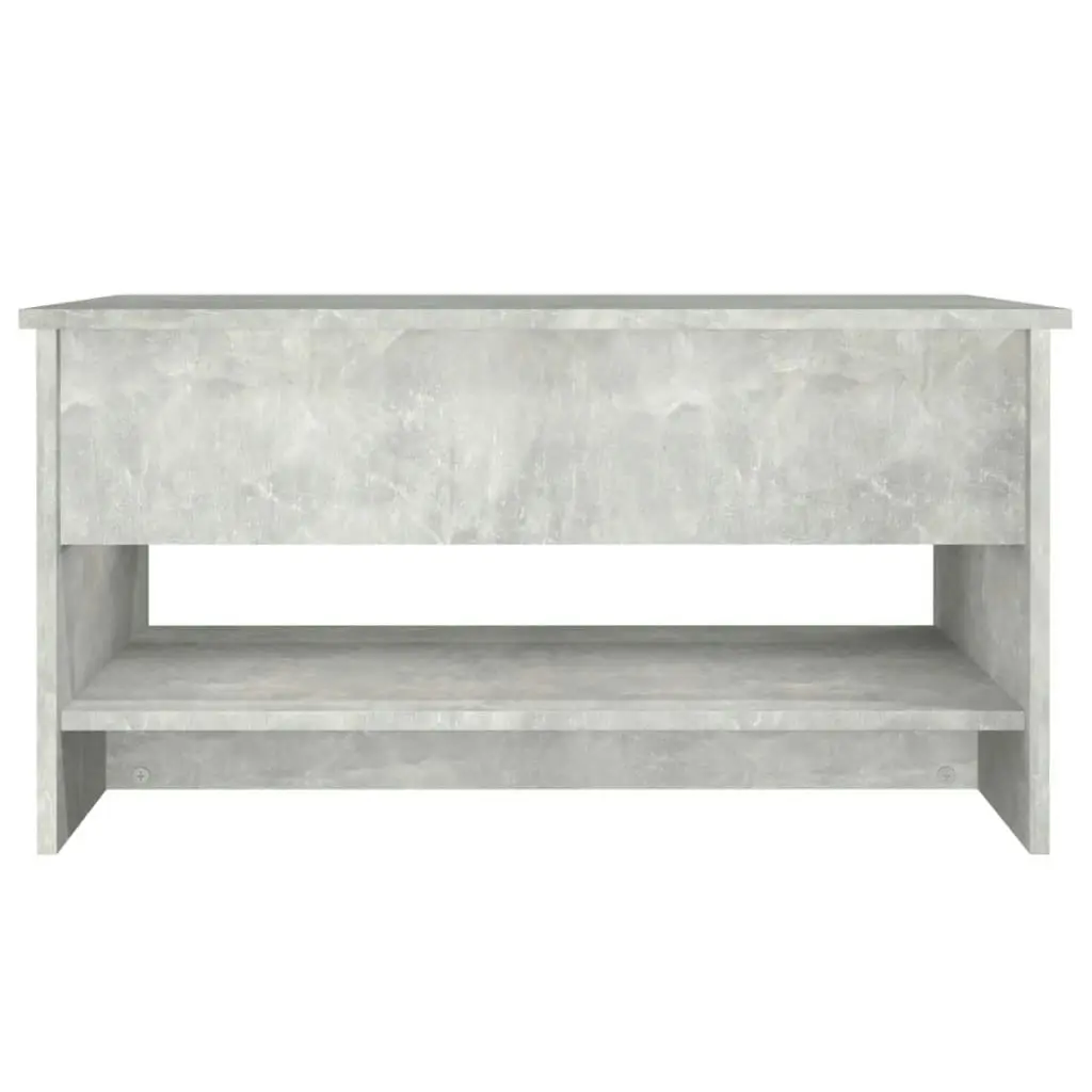 Coffee Table Concrete Grey 80x50x40 cm Engineered Wood 809660