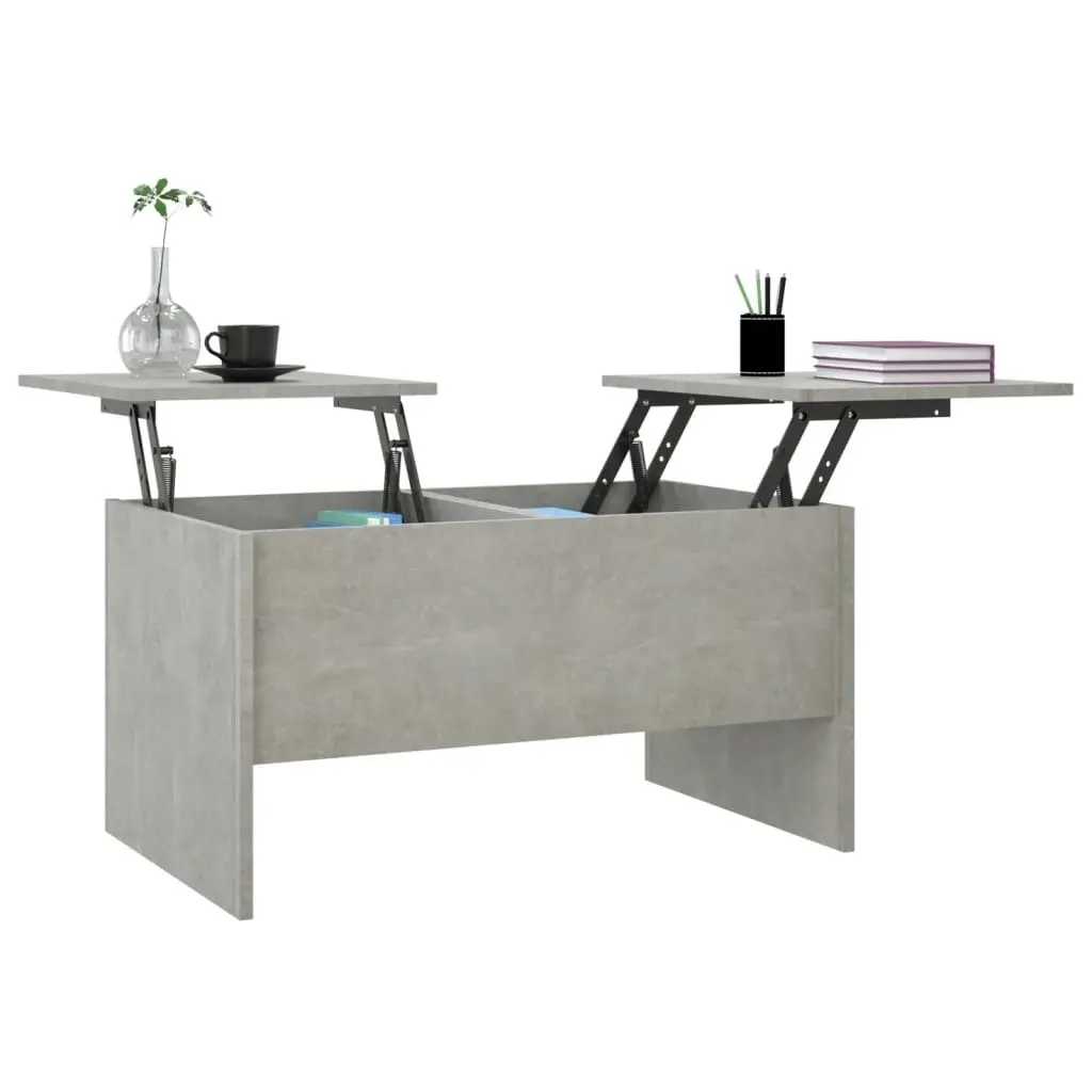 Coffee Table Concrete Grey 80x50x42.5 cm Engineered Wood 809732