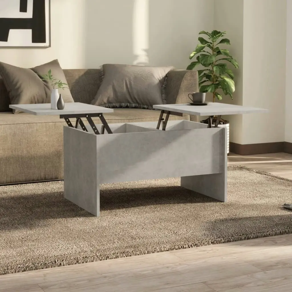 Coffee Table Concrete Grey 80x50x42.5 cm Engineered Wood 809732