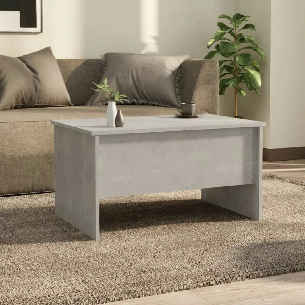 Coffee Table Concrete Grey 80x50x42.5 cm Engineered Wood 809732