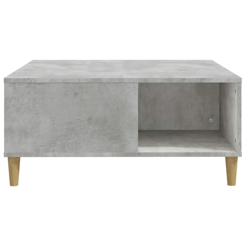 Coffee Table Concrete Grey 80x80x36.5 cm Engineered Wood 821096