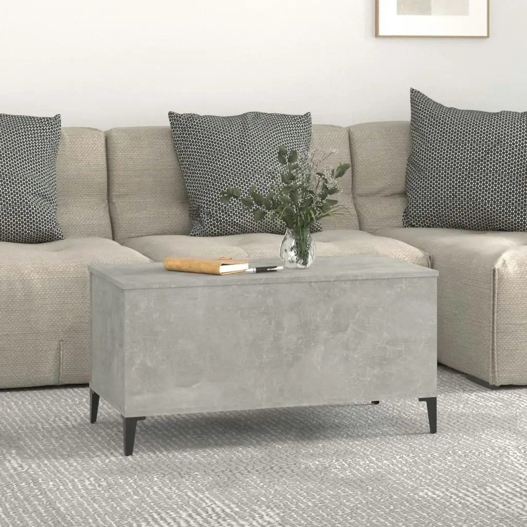 Coffee Table Concrete Grey 90x44.5x45 cm Engineered Wood 819592