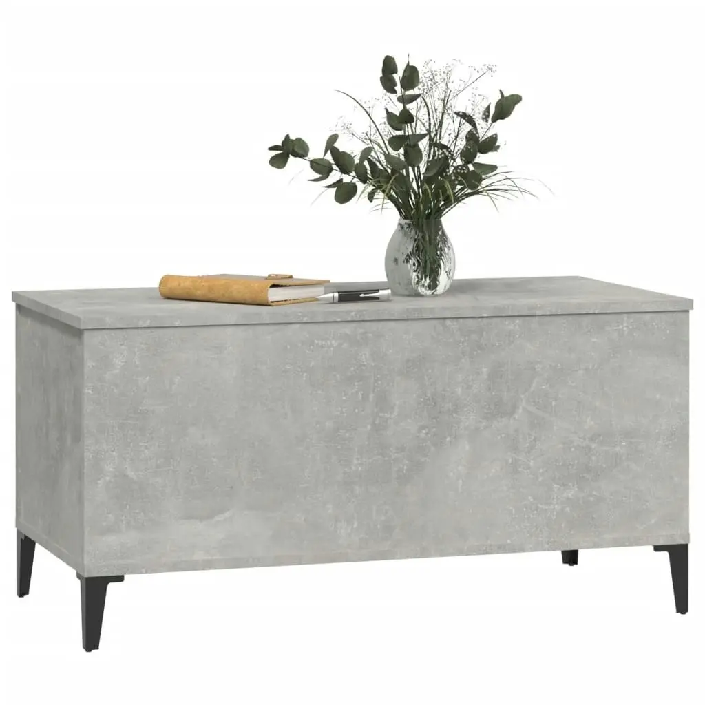 Coffee Table Concrete Grey 90x44.5x45 cm Engineered Wood 819592