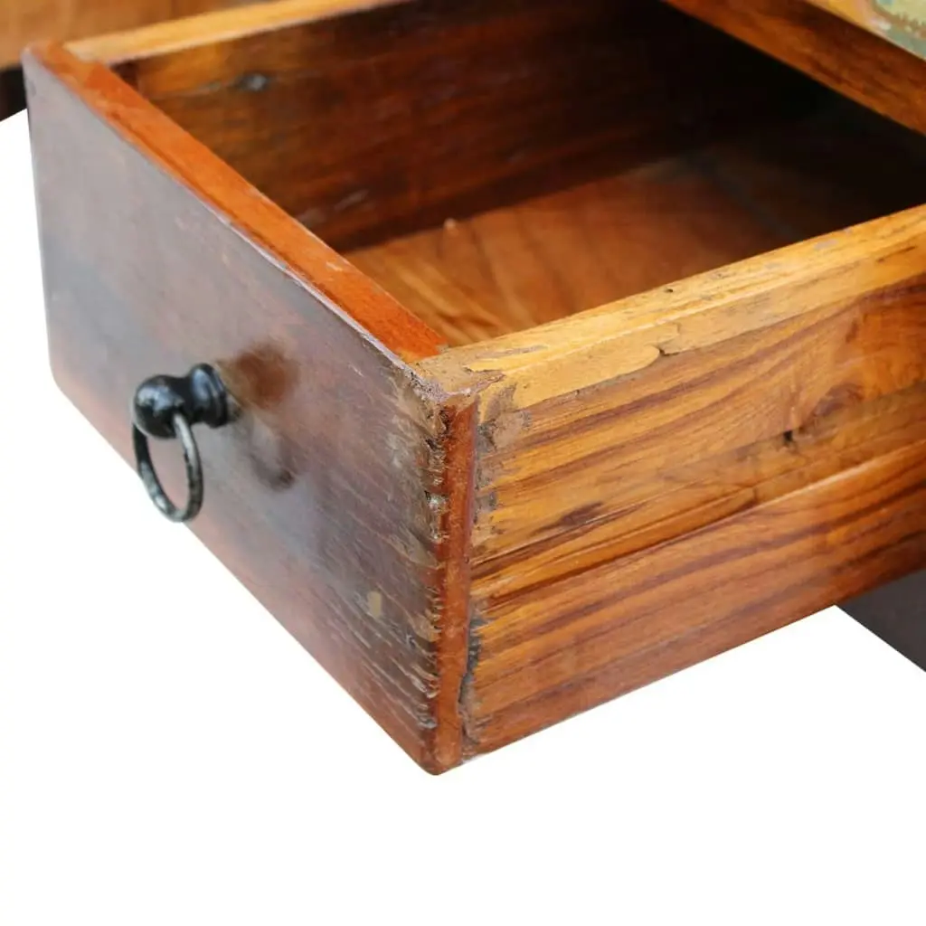 Coffee Table Drawers Solid Reclaimed Wood 90x45x35 cm 243321