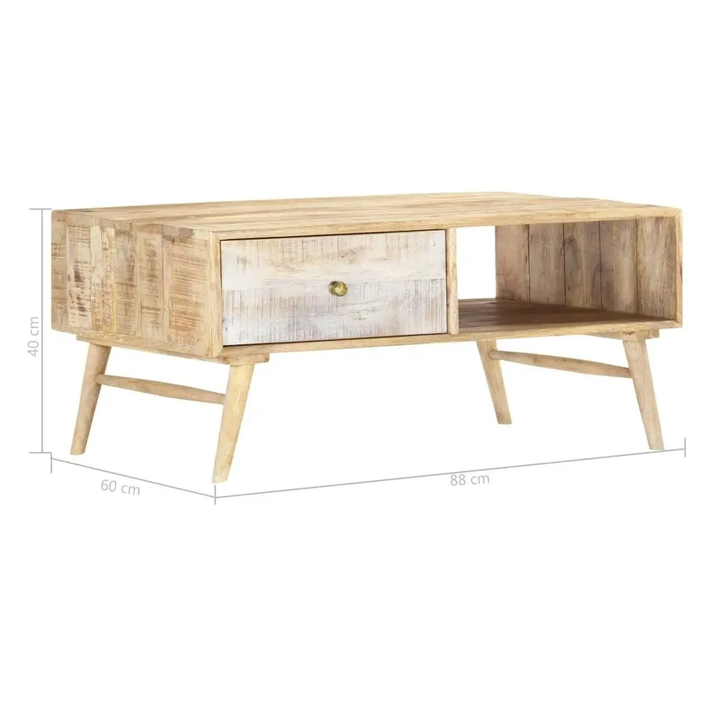 Coffee Table 88x60x40 cm Solid Mango Wood 287365