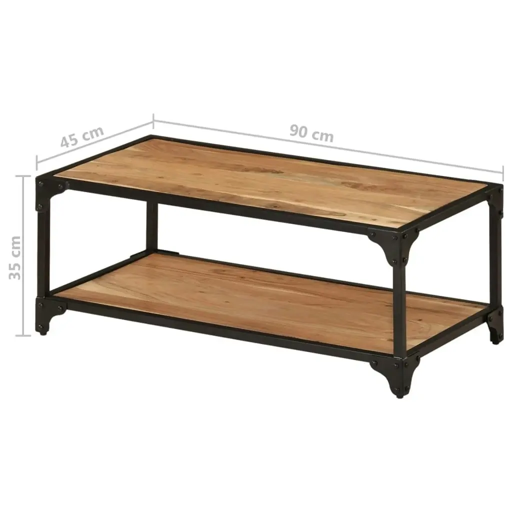 Coffee Table 90x45x35 cm Solid Acacia Wood 328264