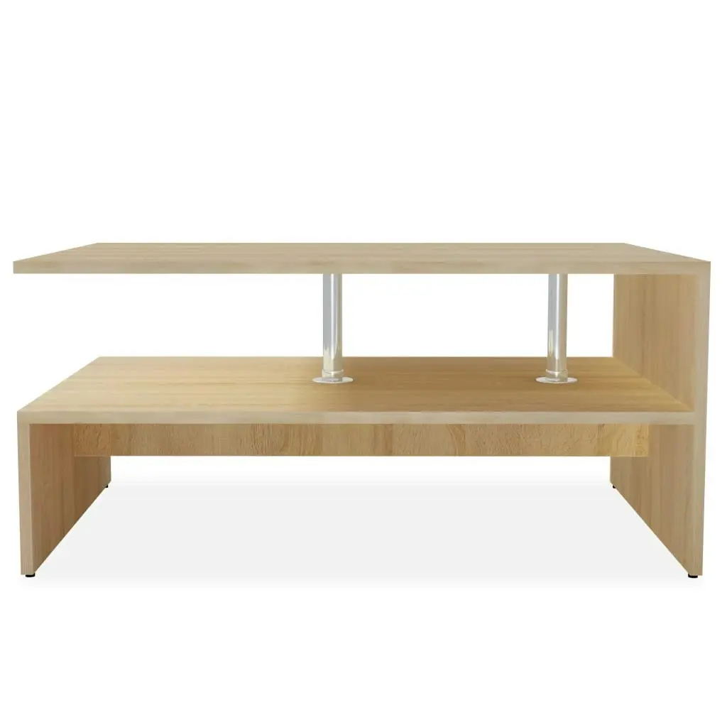 Coffee Table Engineered Wood 90x59x42 cm Oak 244855