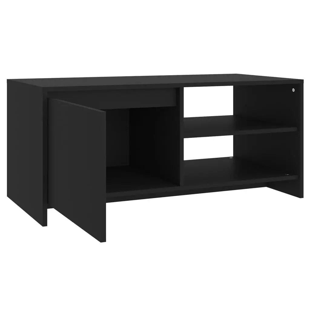 Coffee Table Black 102x50x45 cm Engineered Wood 809828