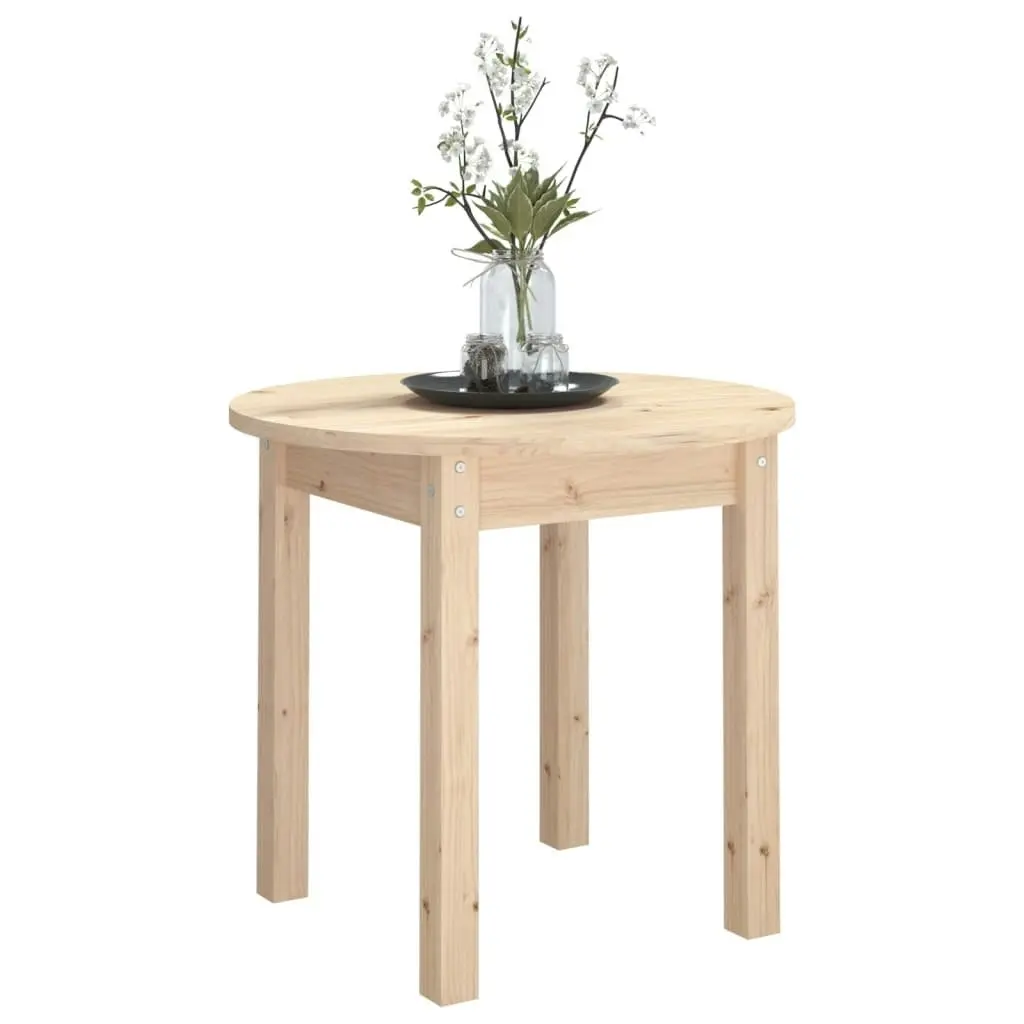 Coffee Table Ø 45x40 cm Solid Wood Pine 822332