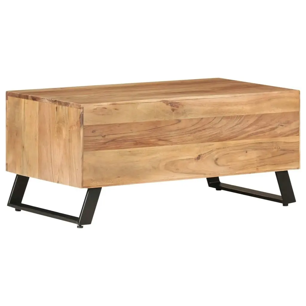 Coffee Table 90x50x40 cm Solid Acacia Wood with Live Edges 323520