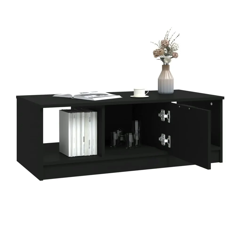 Coffee Table Black 102x50x36 cm Engineered Wood 811350