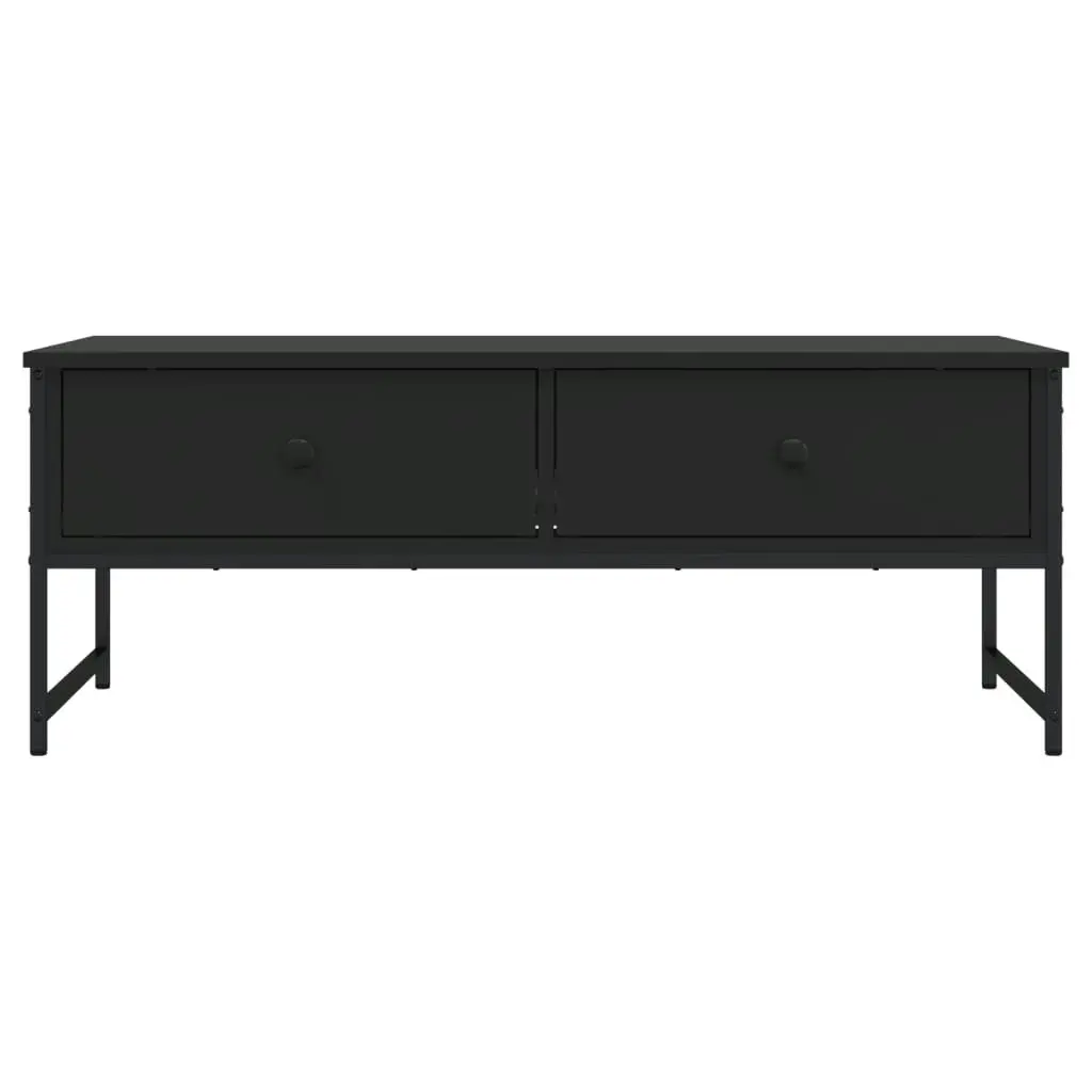 Coffee Table Black 101x49x39.5 cm Engineered Wood 837737