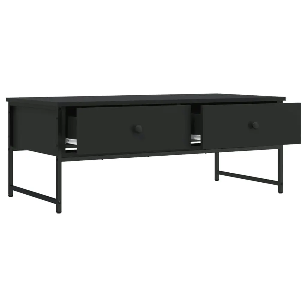 Coffee Table Black 101x49x39.5 cm Engineered Wood 837737