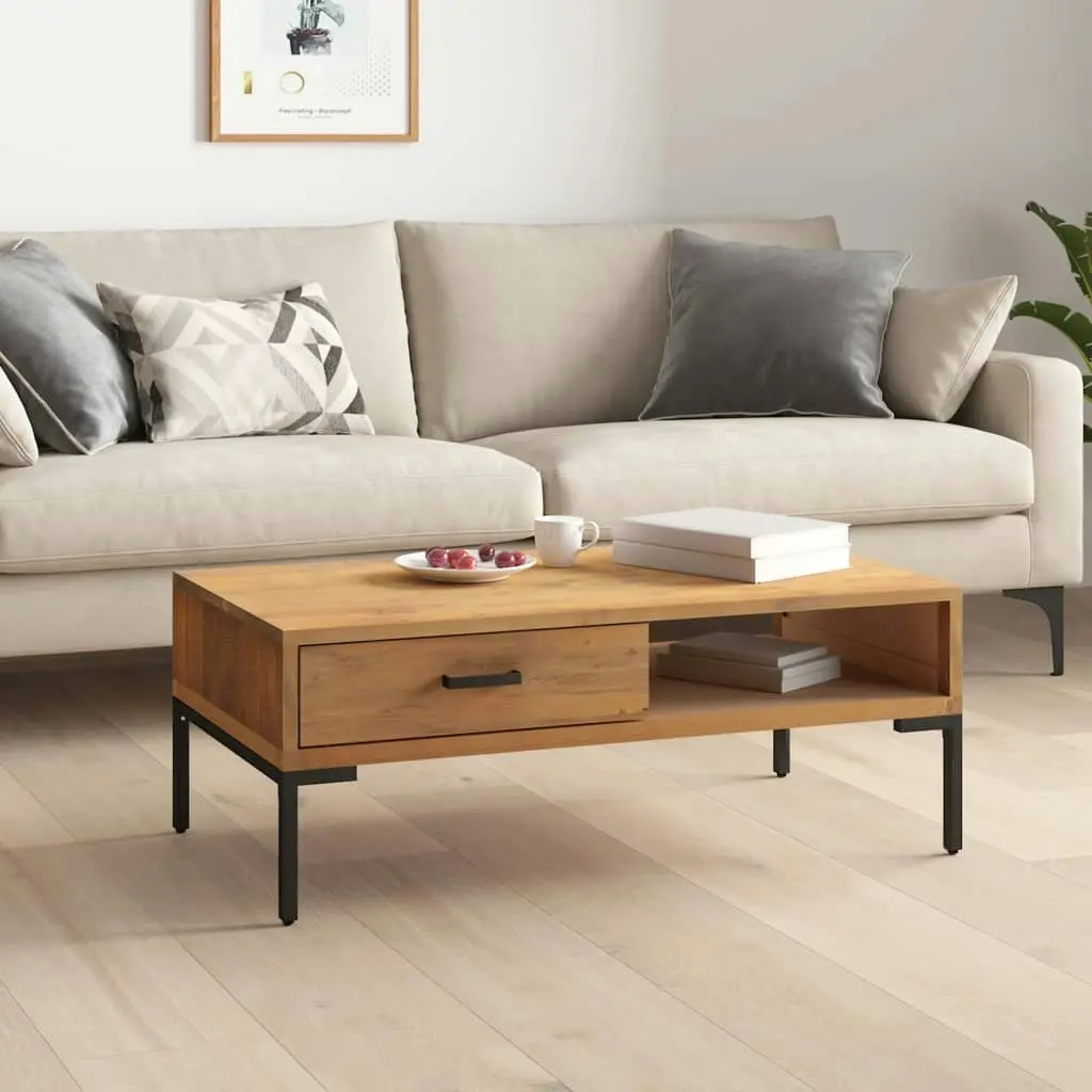 Coffee Table 90x50x35 cm Solid Pinewood 349929