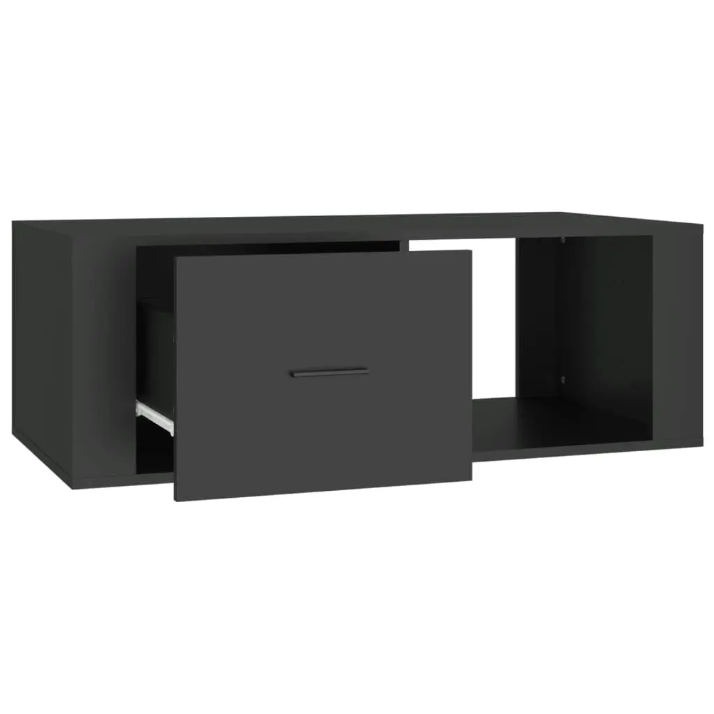 Coffee Table Black 100x50.5x35 cm Engineered Wood 816537